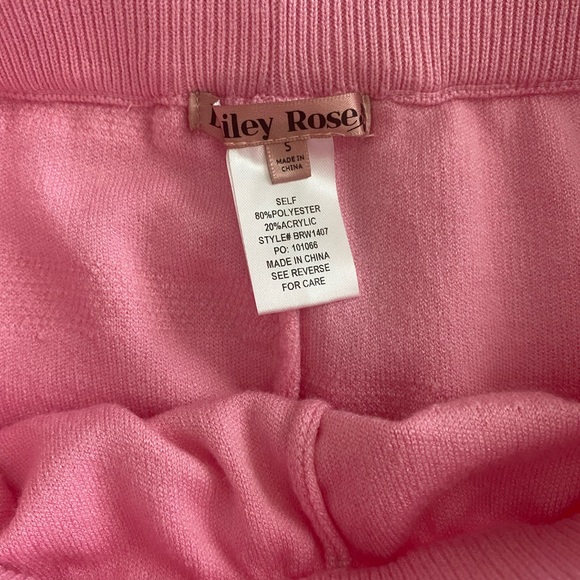Bailey Rose Knit Sweater Pink Pants Size Small - Picture 2 of 6